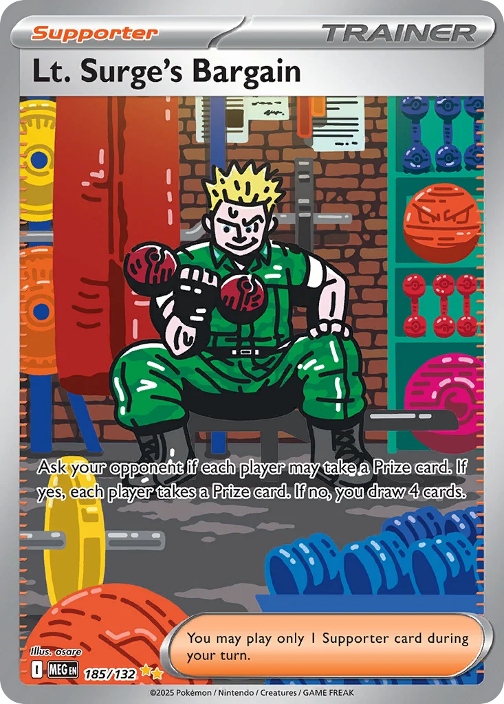 Lt. Surge's Bargain Pokemon card