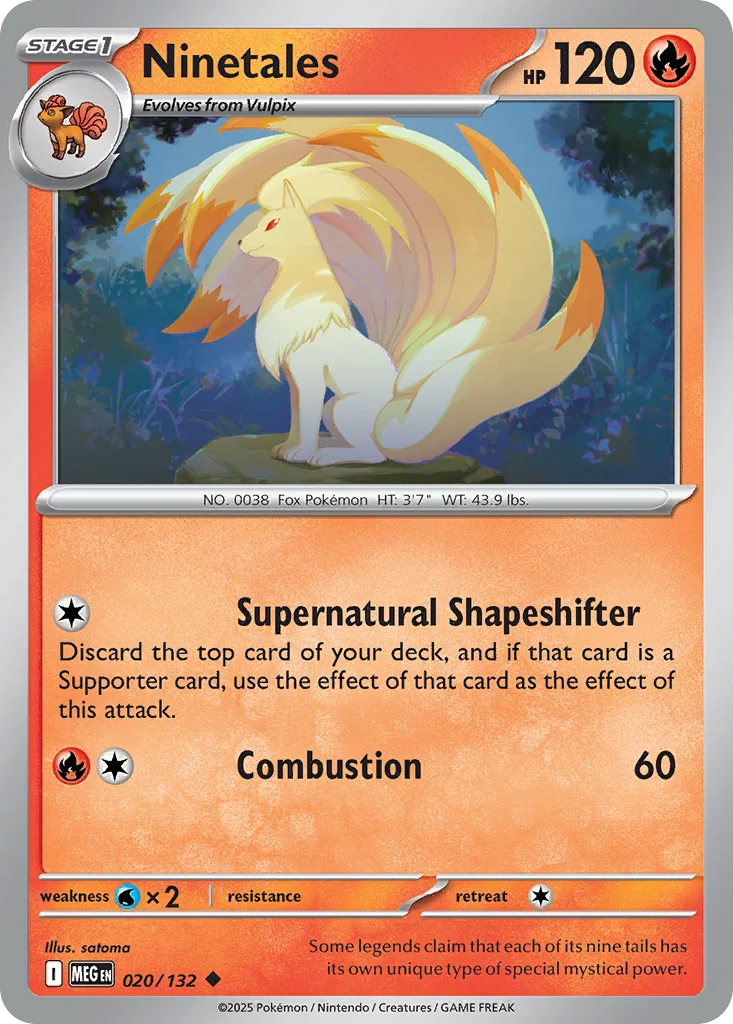 Ninetales Pokemon card