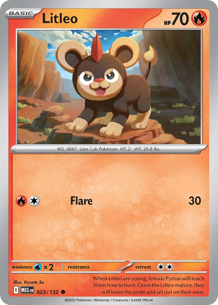 Litleo Pokemon card