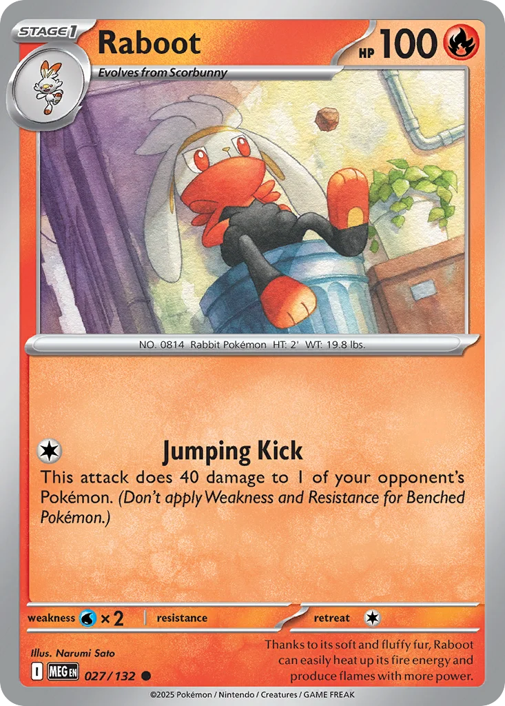 Raboot Pokemon card