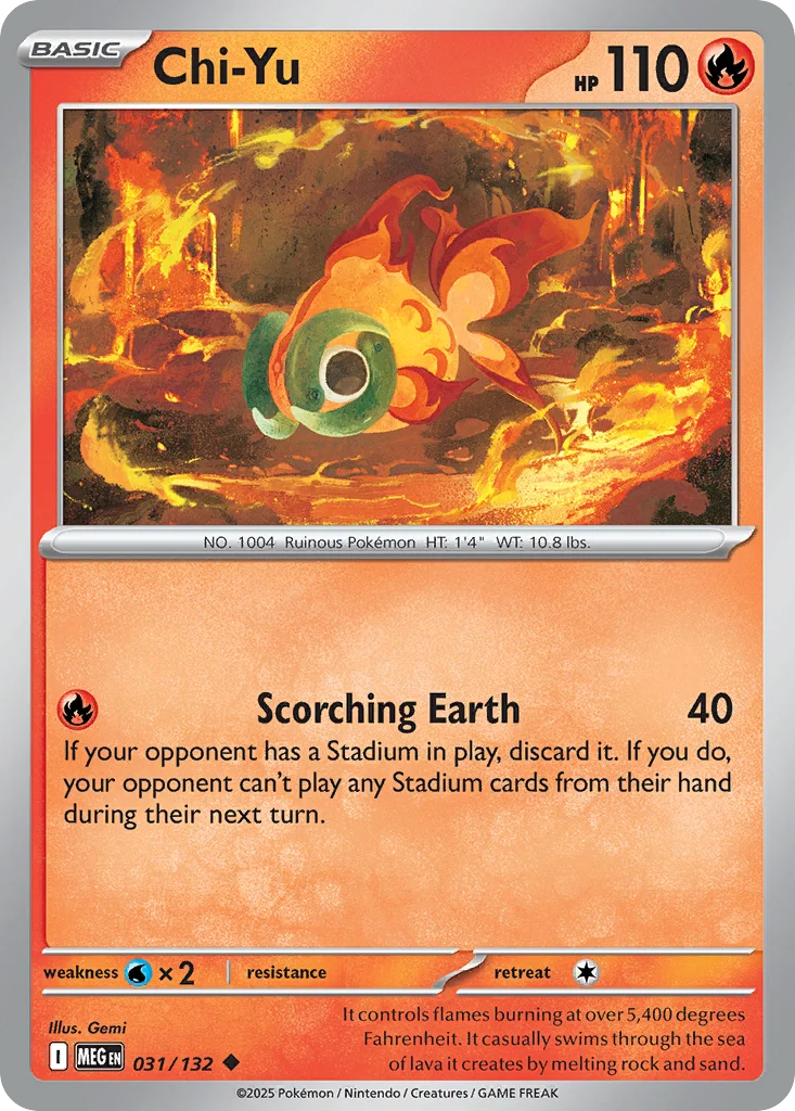 Chi-Yu Pokemon card