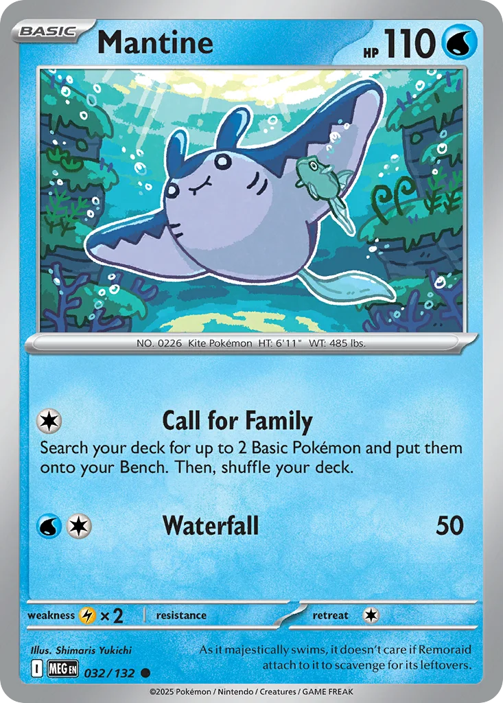 Mantine Pokemon card