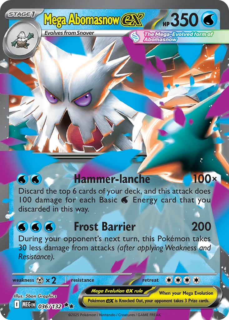 Mega Abomasnow ex Pokemon card