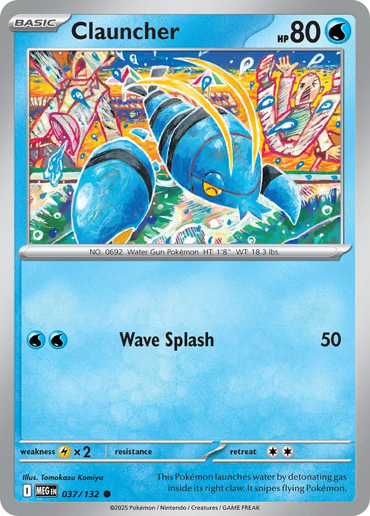 Clauncher Pokemon card