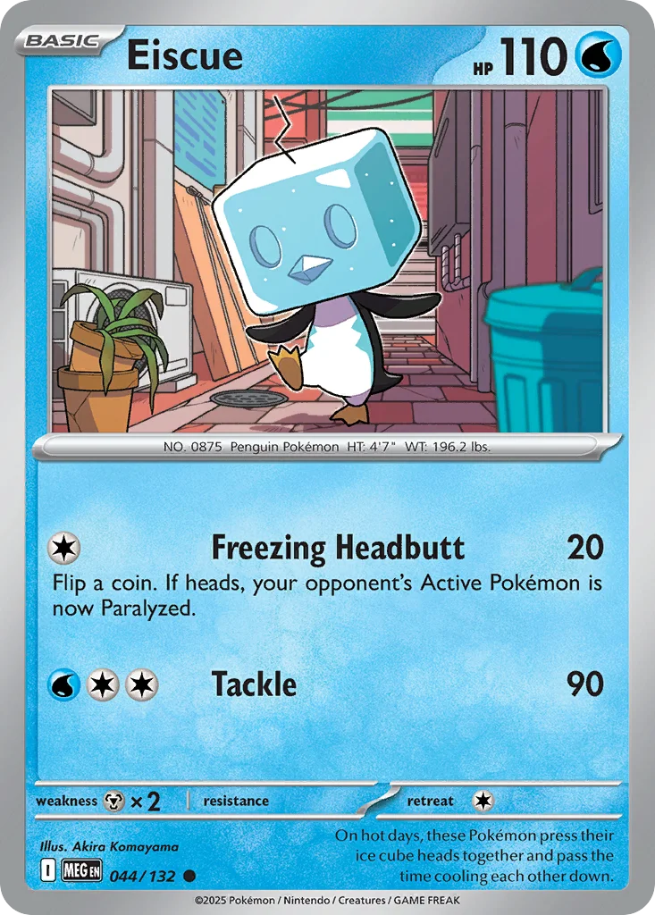 Eiscue Pokemon card