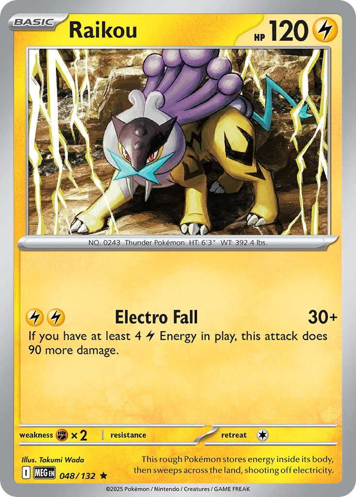 Raikou Pokemon card