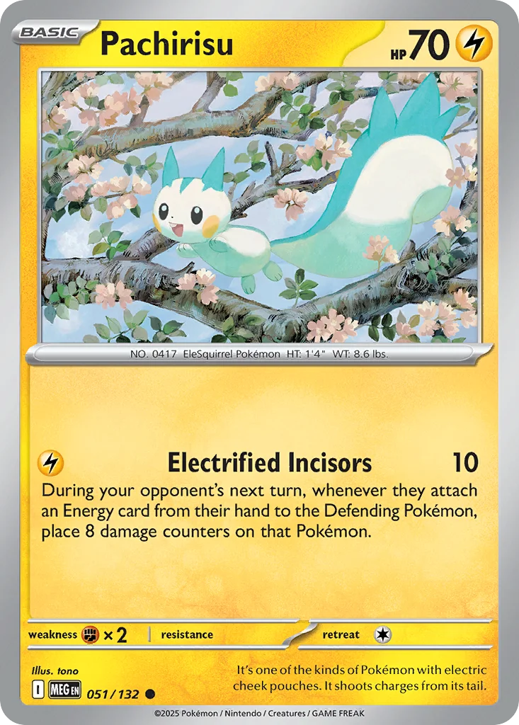 Pachirisu Pokemon card