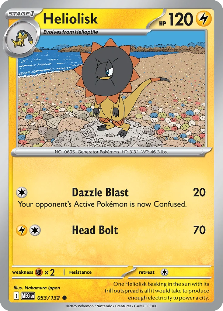 Heliolisk Pokemon card