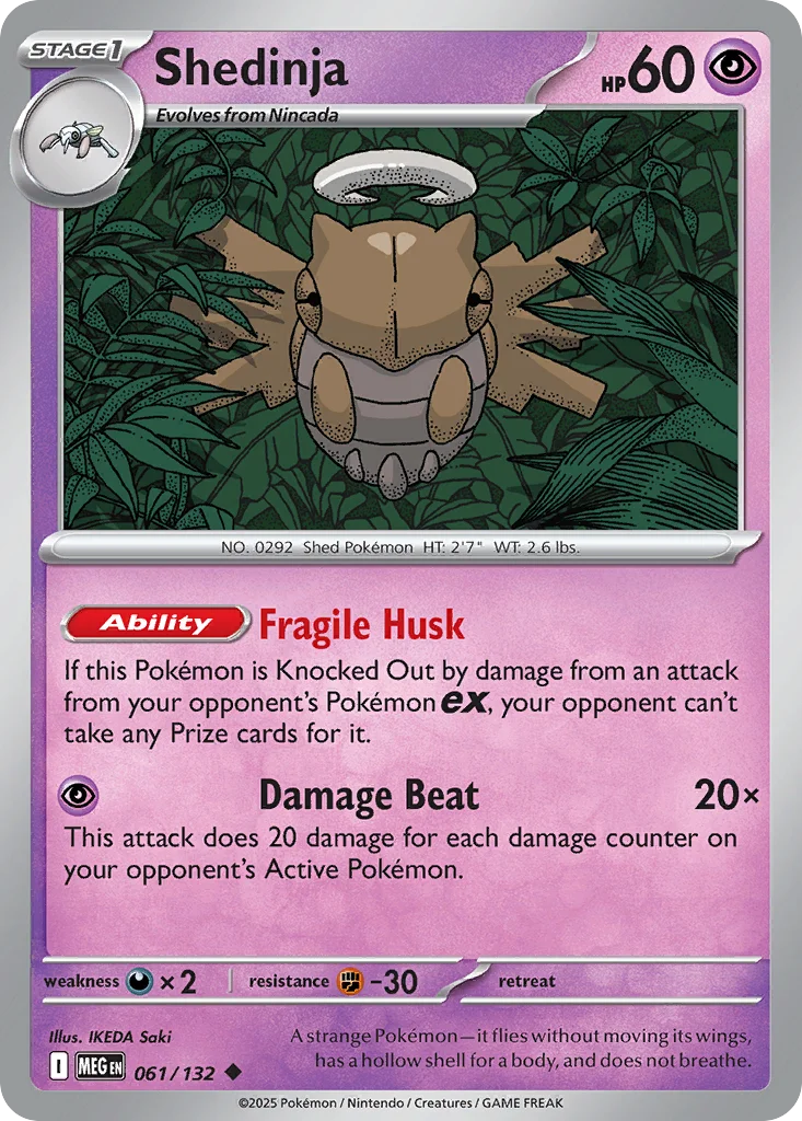 Shedinja Pokemon card