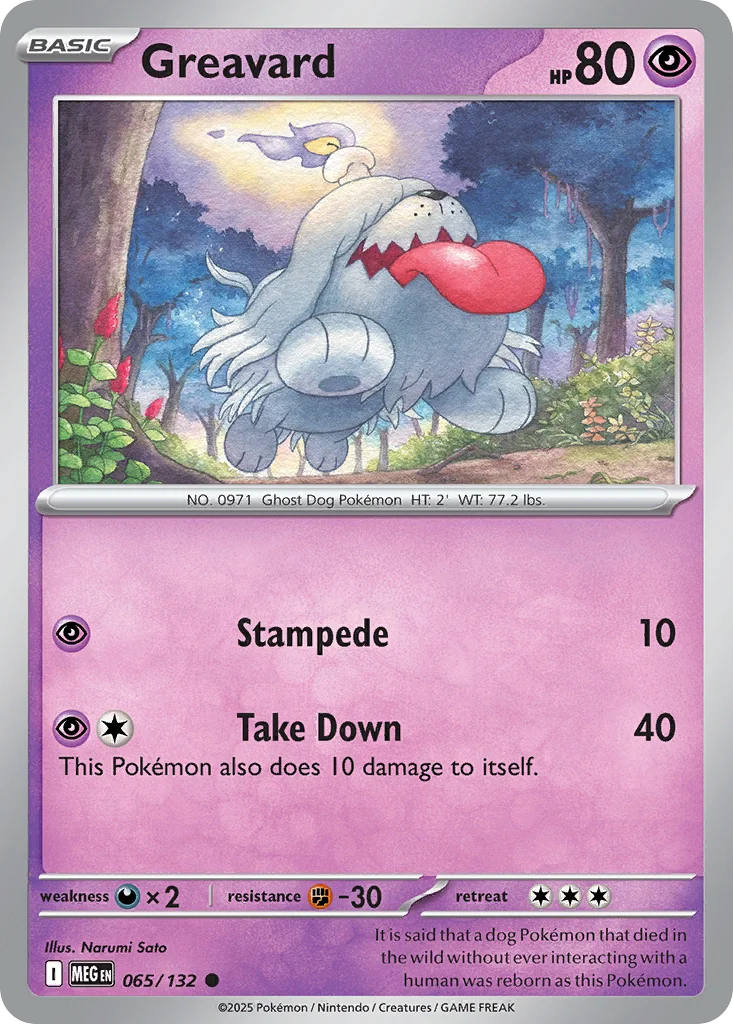 Greavard Pokemon card