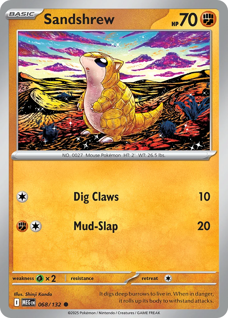 Sandshrew Pokemon card
