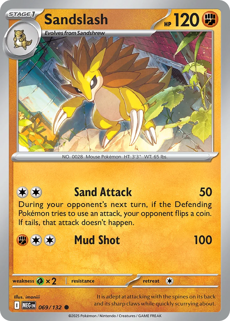 Sandslash Pokemon card