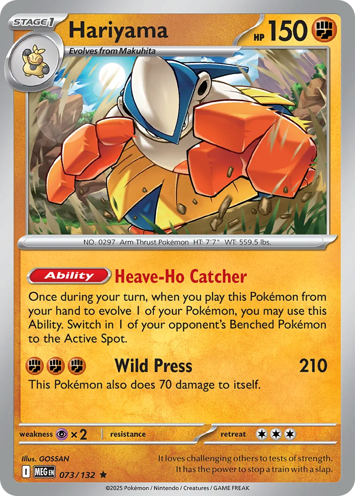 Hariyama Pokemon card