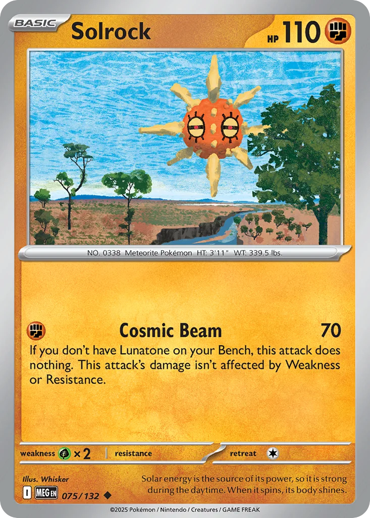 Solrock Pokemon card