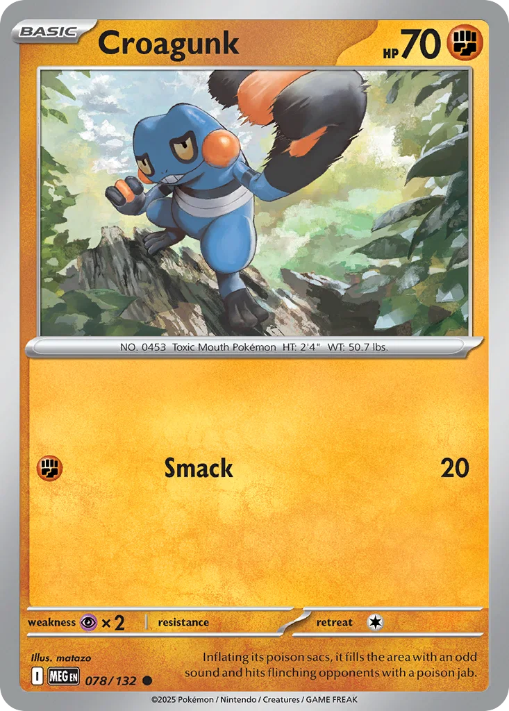 Croagunk Pokemon card