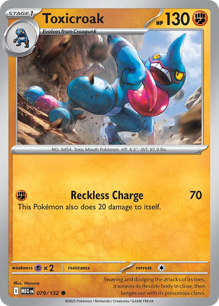 Toxicroak Pokemon card