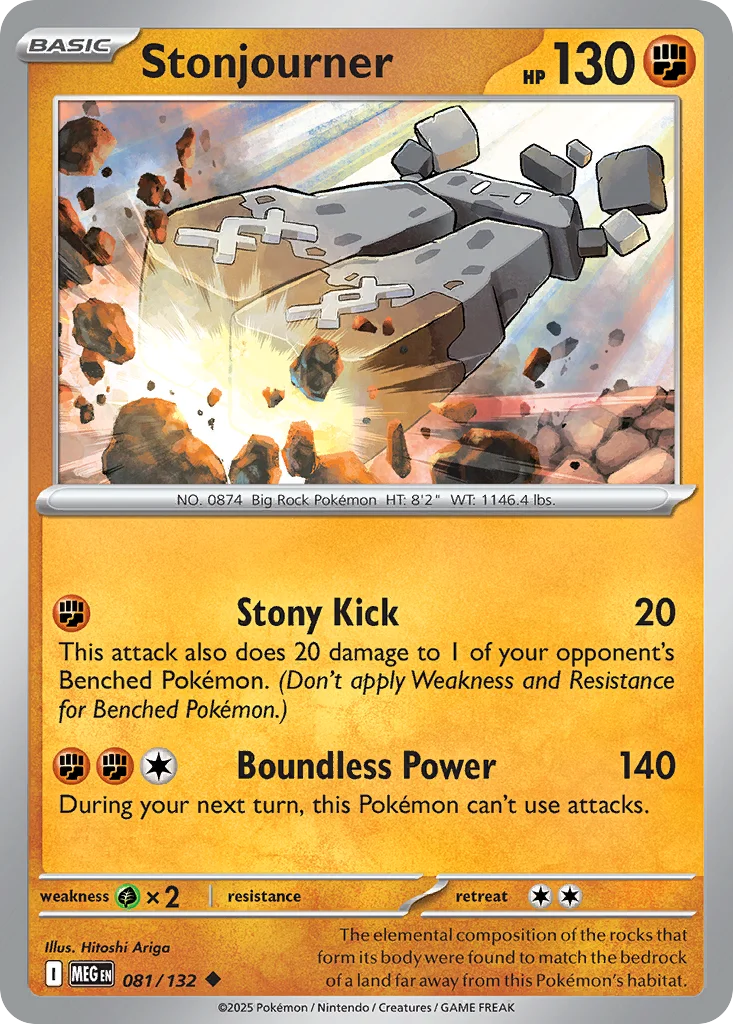 Stonjourner Pokemon card