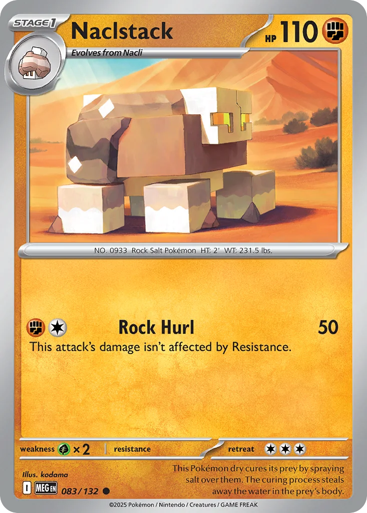 Naclstack Pokemon card