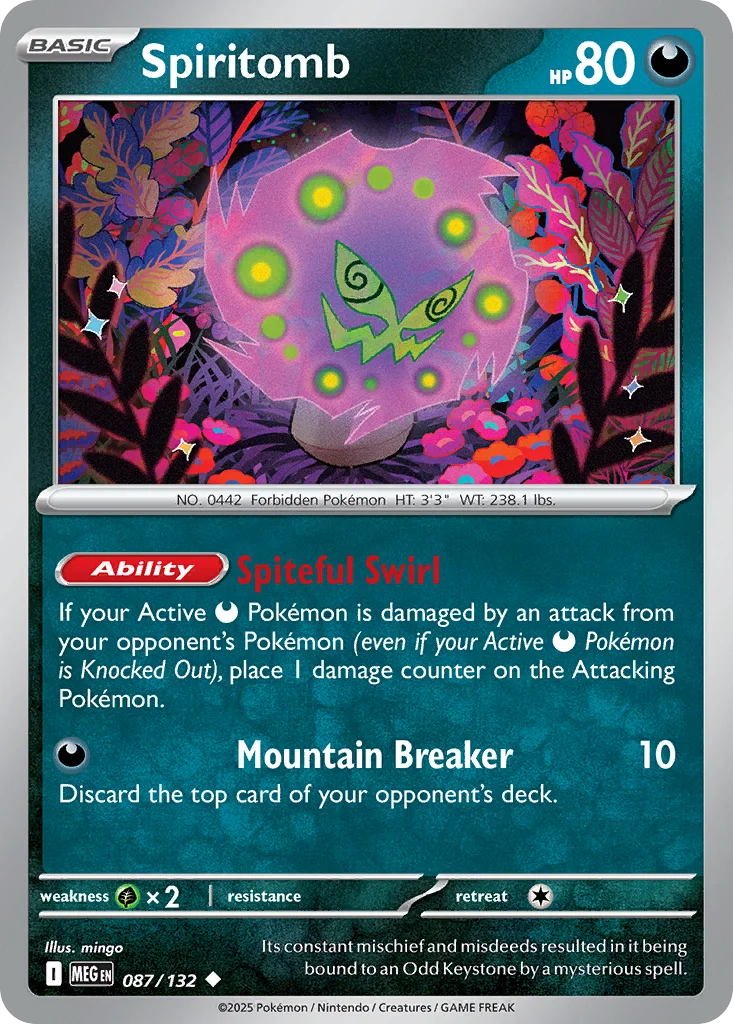 Spiritomb Pokemon card