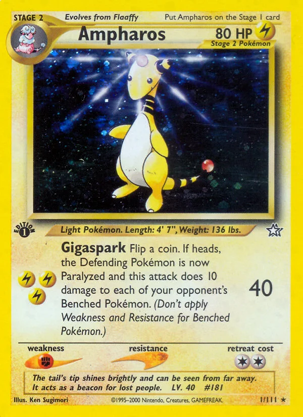Ampharos Pokemon card