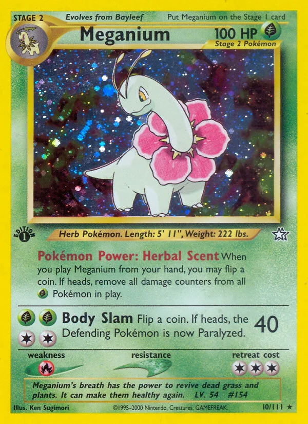 Meganium Pokemon card