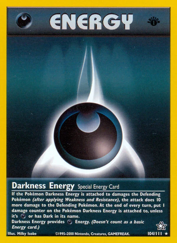 Darkness Energy Pokemon card
