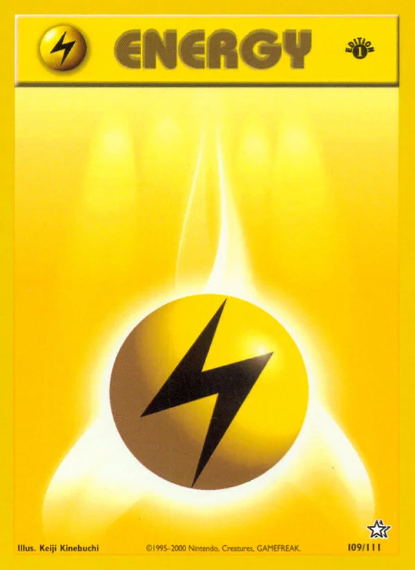 Lightning Energy Pokemon card