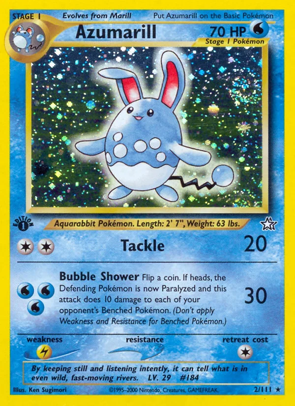 Azumarill Pokemon card