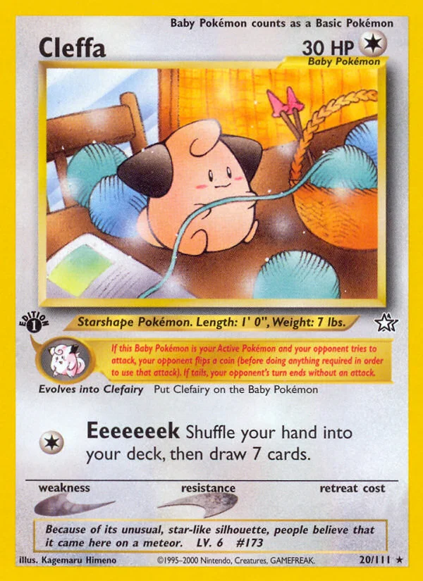 Cleffa Pokemon card