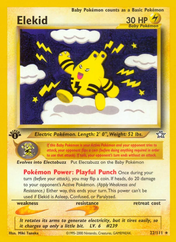 Elekid Pokemon card