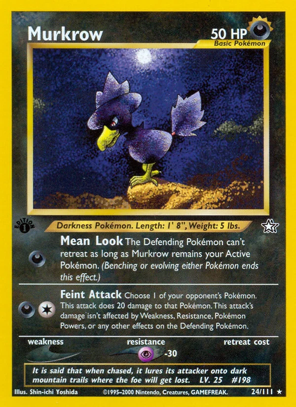 Murkrow Pokemon card