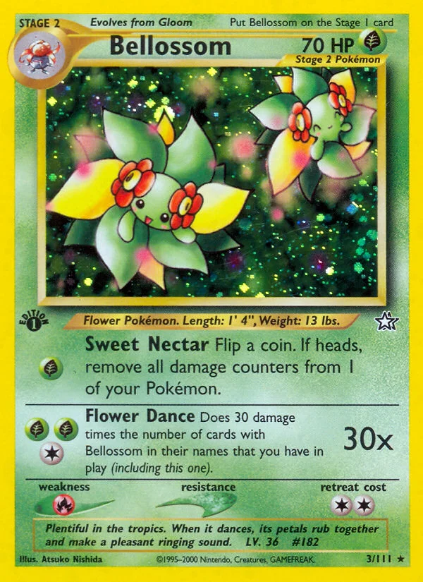 Bellossom Pokemon card