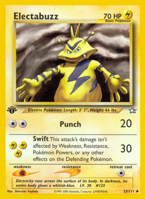Electabuzz Pokemon card