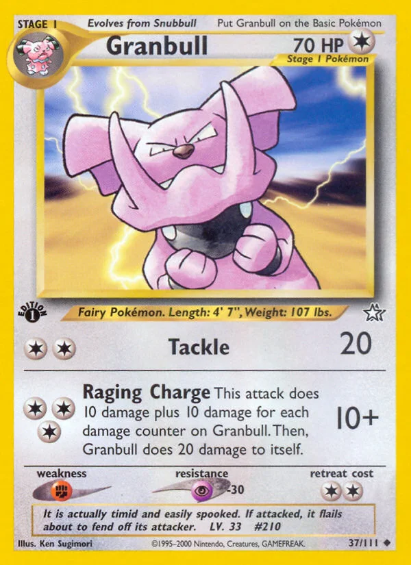 Granbull Pokemon card