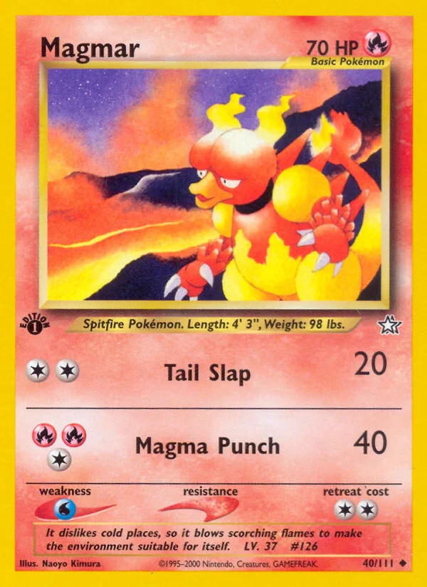 Magmar Pokemon card