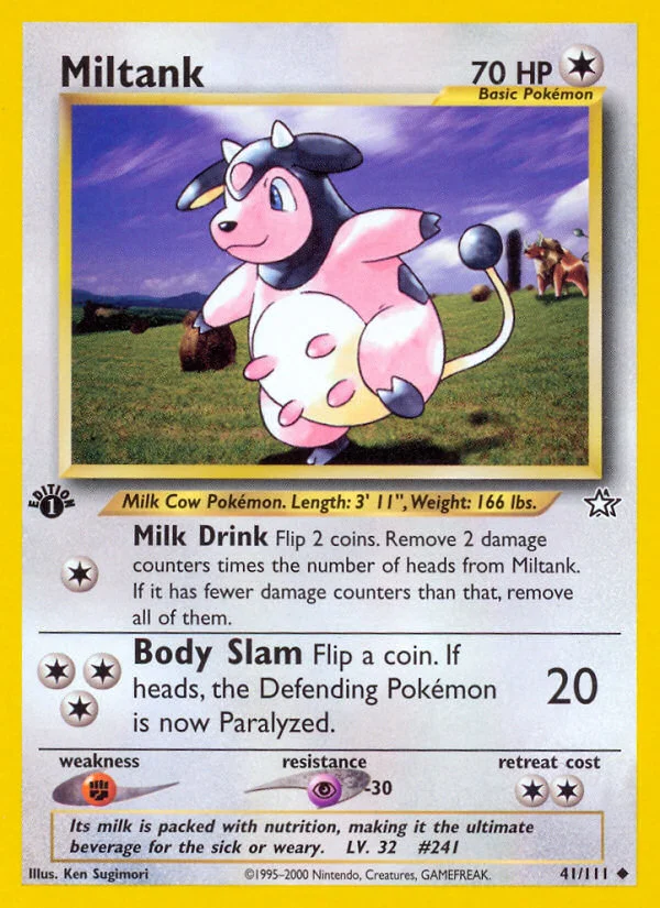 Miltank Pokemon card