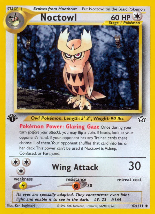 Noctowl Pokemon card