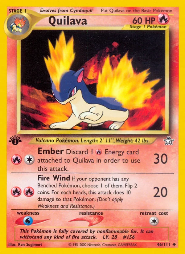 Quilava Pokemon card