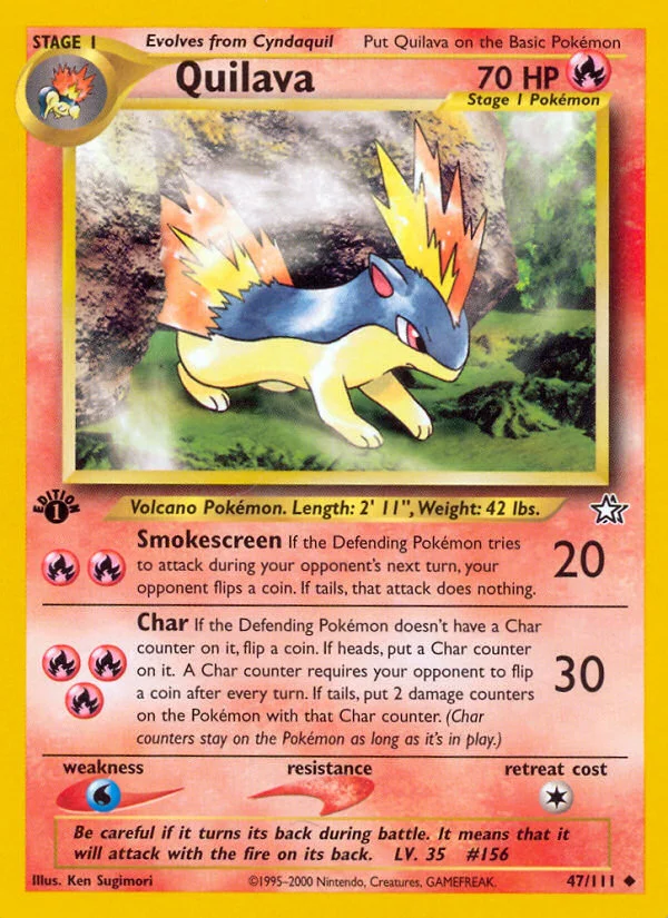 Quilava Pokemon card