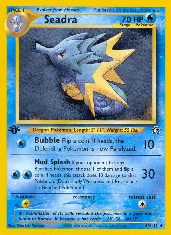 Seadra Pokemon card