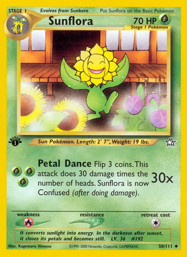 Sunflora Pokemon card