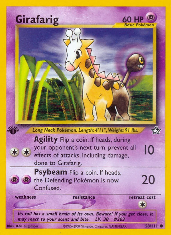 Girafarig Pokemon card
