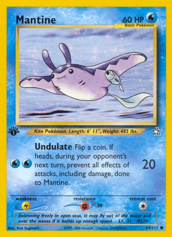 Mantine Pokemon card