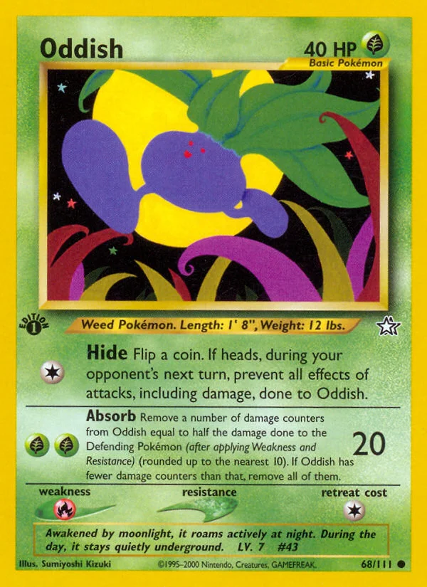 Oddish Pokemon card
