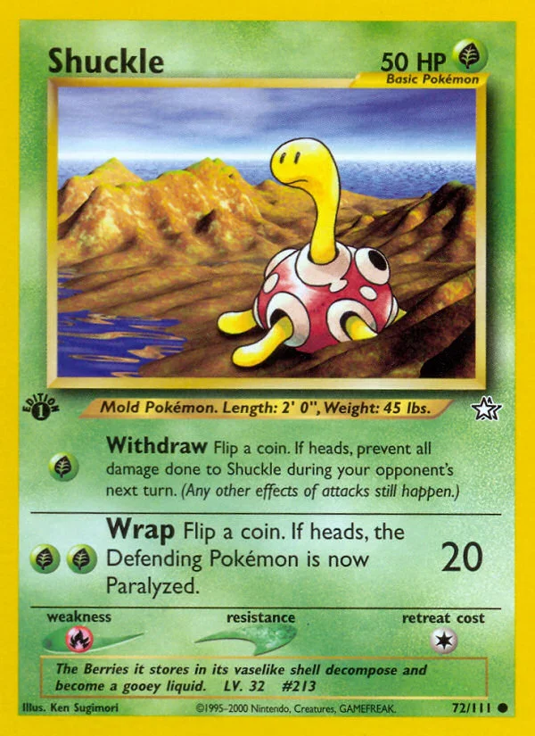 Shuckle Pokemon card