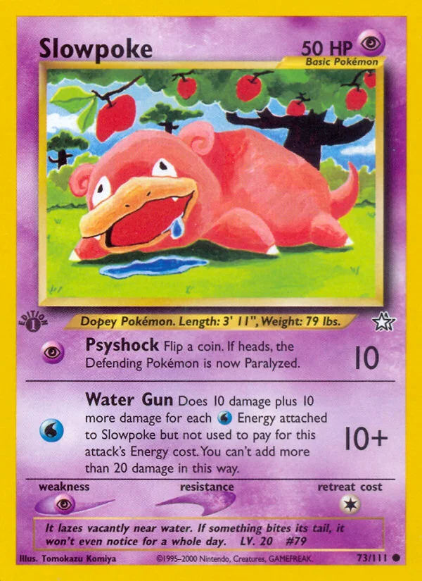 Slowpoke Pokemon card