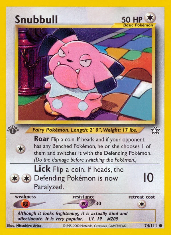 Snubbull Pokemon card