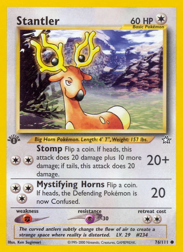 Stantler Pokemon card