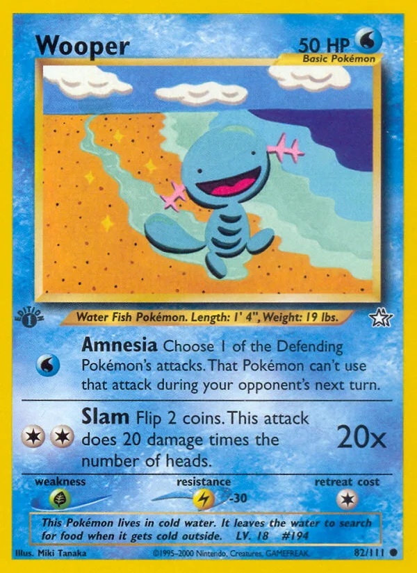 Wooper Pokemon card