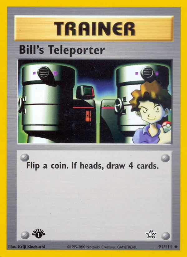 Bill's Teleporter Pokemon card